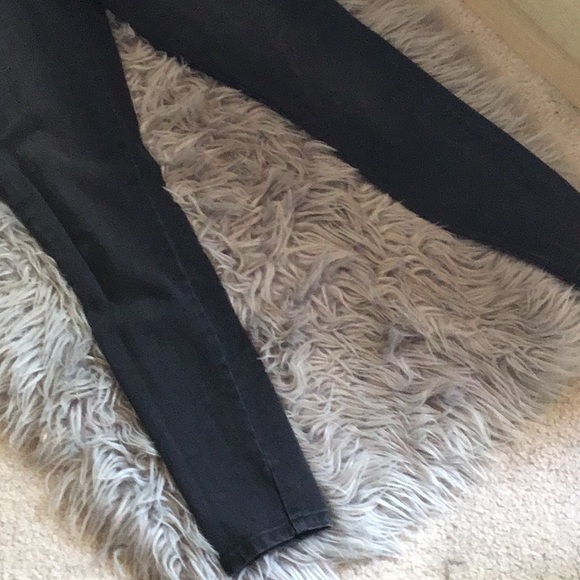 JUSTICE Girls black HIGH WAISTED jeans SIZE 12 - Picture 4 of 4